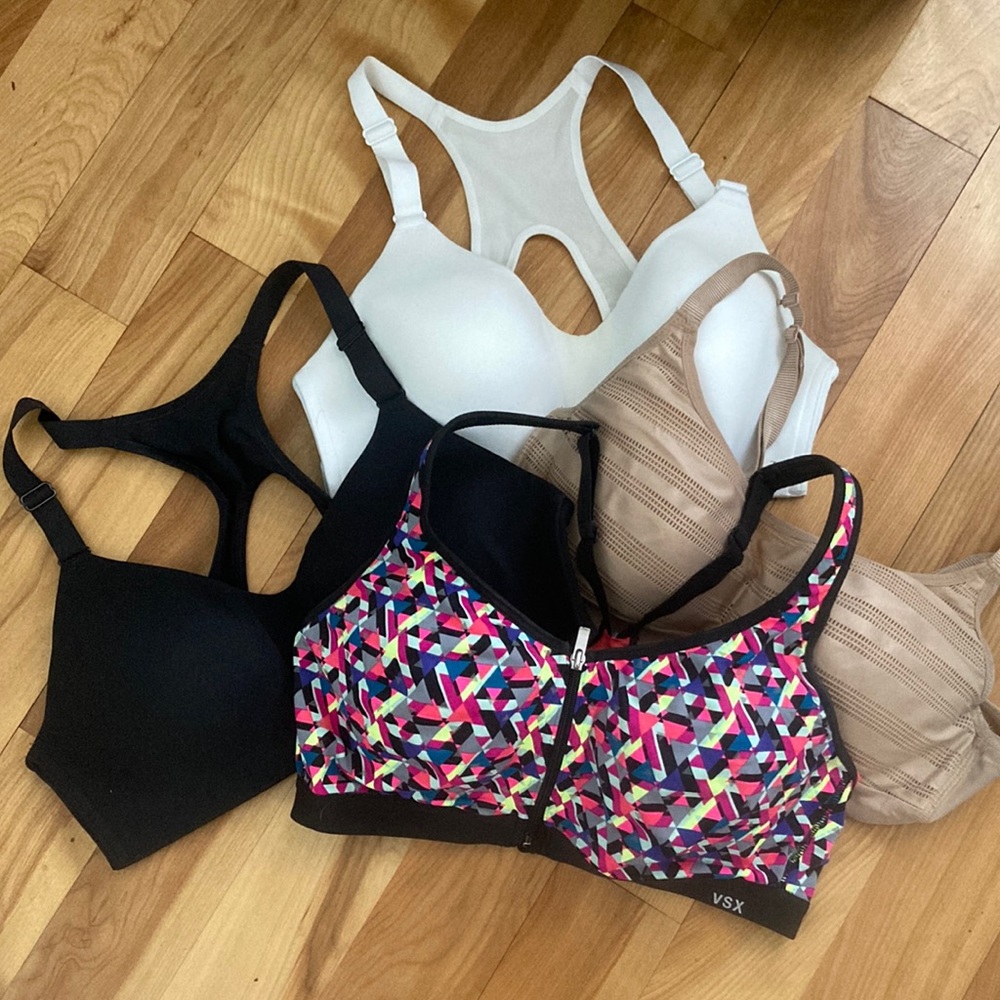 Lot of 4 sports bras! 36B - ish
